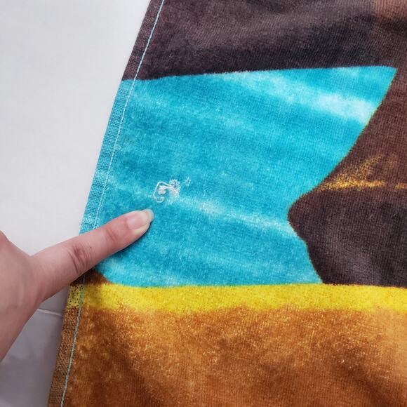 Vintage Disney Jake And The Never Land Pirates Beach Towel 28x55 Blue Bath Pool - Picture 8 of 15